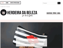 Tablet Screenshot of herdeiradabeleza.com